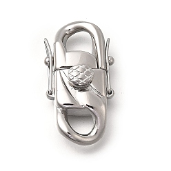 Нержавеющая Сталь Цвет 304 заклепки из нержавеющей стали, овальные, цвет нержавеющей стали, 30.5x16.5x9 мм, отверстие : 5.5x6 мм