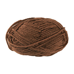 Camel 25G Acrylic Fiber Yarns, for Knitting & Crochet, Round, Camel, 2mm