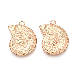 Light Gold Стойки подвески обшивки сплава, подвески в форме раковины, золотой свет, 34x25.5x3.5 мм, отверстие : 3 мм