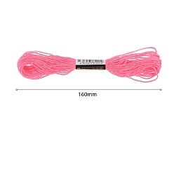 Ярко-Розовый Нитки хлопчатобумажные швейные, ярко-розовый, 3 мм, около 8.57 ярдов (7.84 м) / моток