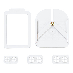 Белый Инструменты из АБС-пластика, для серьги решений, инструмент для инкрустации, белые, 83x69.5x10.5 мм