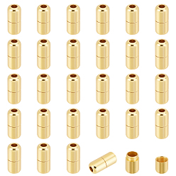 Золотой 30 наборы пряжек для шнурков с латунной капсулой, комплекты diy кроссовки металлические шнурки замки аксессуары, золотые, 18x8 мм, отверстие : 3 мм, 30sets