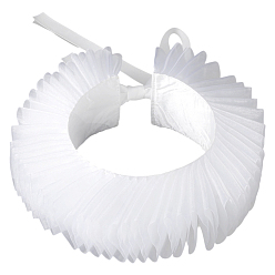 Белый 1 воротник из полиэстера, съемная отделка горловины, аксессуары для одежды, белые, 1342x65x2 мм