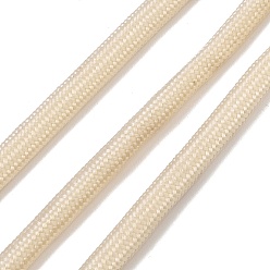 Wheat Polyester Round Braided Cord, for DIY Craft, Wheat, 6mm, about 2.19 Yards(2m)/pc