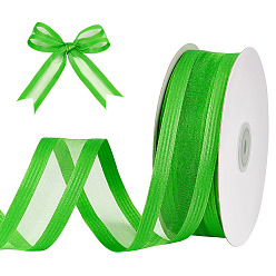 Зеленый лайм Полиэфирная лента, для оберточной упаковки, зеленый лайм, 1-1/2 дюйм (37 мм), около 24.06 ярдов (22 м) / рулон