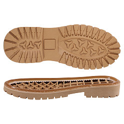 Светло-коричневый Ремонт резиновой подошвы обуви, материалы для ремонта обуви с полной подошвой, нескользящий, загар, 291x107x36 мм