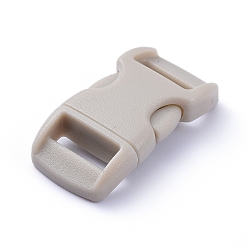 Gray Plastic Adjustable Quick Side Release Buckles, for Luggage Straps Backpack Repairing, Rectangle, Gray, 29x15mm, Hole: 10mm