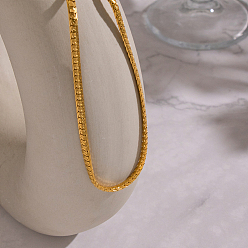 Настоящее золото 18K Хип-хоп стиль 3.4 цепочка 304 модное украшение из нержавеющей стали, реальный 18 k позолоченный, 16.14 дюйм (41 см)