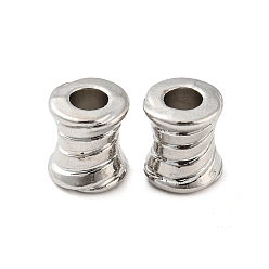 Платина Стойки покрытие сплава европейские шарики, без свинца, без кадмии и без никеля, бусины с большим отверстием, колонка, платина, 11x10 мм, отверстие : 5 мм