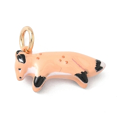 Лиса Аэрозольная краска 304 подвески из нержавеющей стали, с целью перехода в кольце, лиса, 10x19.5x5 мм, отверстие : 4 мм