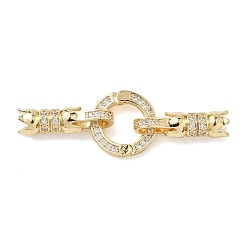 Настоящее золото 18K Кольцо латунное микропаве прозрачный кубический цирконий застежки-защелки, без кадмия и без свинца, долговечный, стойки покрытие, реальный 18 k позолоченный, 51 мм