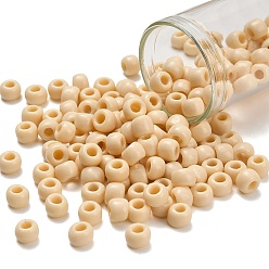 (51) Opaque Light Beige Тохо 3/0 круглые бусины, японский бисер, (51) непрозрачный светло-бежевый, 5.5 мм, отверстие : 1.5 мм, Около 60 шт / 10 г