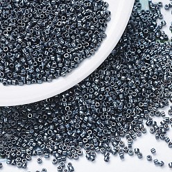 (DB0453) Galvanized Gunmetal MIYUKI Delica Beads, Cylinder, Japanese Seed Beads, 11/0, (DB0453) Galvanized Gunmetal, 1.3x1.6mm, Hole: 0.8mm, about 20000pcs/bag, 100g/bag