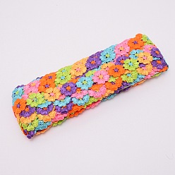 Farbig Blumen-Polyester-Besatzband, zum Nähen oder Basteln, Farbig, 1" (25 mm), über 15yards / Karte (13.72m / Karte)