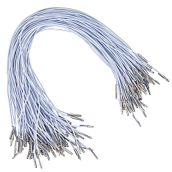 Белый Эластичная застежка из полиэстера для блокнота путешественника, эластичная застежка с железными наконечниками, белые, 329x1.5 мм