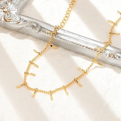 Настоящее золото 18K 304 Браслеты из нержавеющей стали с панцирными звеньями для женщин, реальный 18 k позолоченный, 7 дюйм (17.7 см)