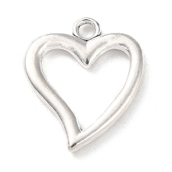 Античное Серебро Сплавочные подвески тибетского стиля, полый, сердце чарн, античное серебро, 18x15x2 мм, отверстие : 2 мм, около 476 шт / упаковка