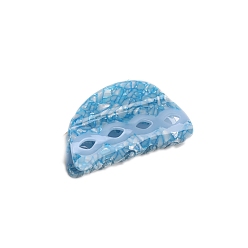 Темно-Голубой Заколки для волос в форме когтей из ацетата целлюлозы, аксессуары для волос для женщин и девочек, вентилятор, глубокое синее небо, 98x50 мм