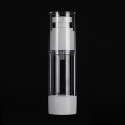 White Plastic Vacuum Spray bottle, Refillable Bottles, White, 11.9x3.3cm, Capacity: 30ml(1.01fl. oz)