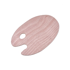 BurlyWood Wooden Painting Palette, Oval, for DIY Art Craft Painting, BurlyWood, 298x196x3mm