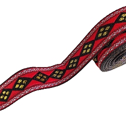 Красный Полиэфирная лента, орнамент одежды, красные, 3/4 дюйм (20 мм), около 7.66 ярдов (7 м) / шт