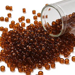 (941) Transparent Smoked Topaz Тохо 6/0 круглые бусины, японский бисер, (941) прозрачный копченый топаз, 4 мм, отверстие : 1.5 мм, Около 168 шт / 10 г