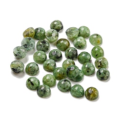 Африканский Бирюза(яшма) Натуральная африканская бирюза (яшма) кабошоны, полукруглый, 3x1.5 мм