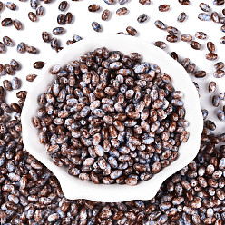 Алиса Синий Спрей роспись стекла бисер, овальные, Алиса Блю, 7x4~4.5 мм, отверстие : 0.9 мм, Около 2500 шт / фунт