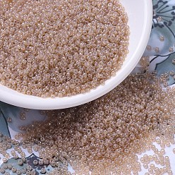 (RR2370) Прозрачный Бледно-персиковый Блеск Миюки круглые бусины рокайль, японский бисер, 11/0, (rr 2370) прозрачный бледно-персиковый блеск, 2x1.3 мм, отверстия : 0.8 mm, около 50000 шт / фунт