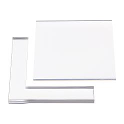 Clear Acrylic Transparent Pressure Plate, Clear, 10.1x10.1x0.9cm, 10x10x0.4cm