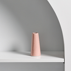 Розовый Мини-керамические вазы для цветов для домашнего декора, маленькие вазы с цветочными бутонами для центральной части, туманная роза, 43x95 мм, отверстие : 20 мм