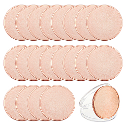 Raw(Unplated) 20Pcs Copper Commemorative Coins, with Plastic Packing Boxes, Blank Flat Round, Raw(Unplated), 40x3mm