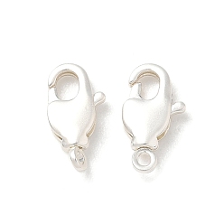 Matte Silver Color Brass Swivel Lobster Claw Clasps, Swivel Snap Hook, Long-Lasting Plated, Lead Free & Cadmium Free, Matte Silver Color, 12x5x2.5mm, Hole: 1.2mm