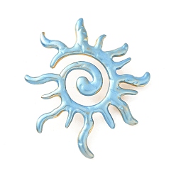 Солнце 304 из нержавеющей стали большие кулоны, с эмалью, золотые, солнце, 54x48x10 мм, отверстие : 6 мм