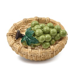 Винограды Кабошоны с имитацией фруктов из непрозрачной смолы, для изготовления ювелирных изделий, винограды, 42x57.5x18 мм