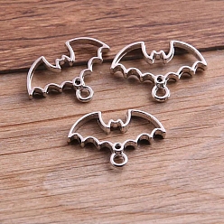 Платина 2 подвески из сплава цветов летучей мыши, аксессуары для изготовления ювелирных изделий своими руками, платина, 20x30 мм