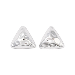 Platinum CCB Plastic Cabochons, Triangle, Platinum, 17.5x19x8mm