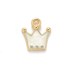 Белый Дым Подвески из эмали и сплава, золотой свет, корона, серый, 12x11 мм