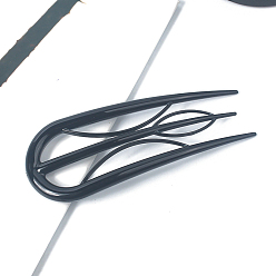 Темно-серый Вилки для волос из смолы, аксессуары для волос для женщин, темно-серый, 100 мм