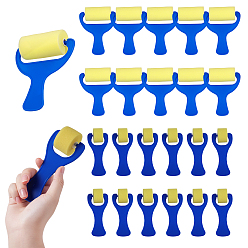 Королевский синий 32шт. 2 виды малярных валиков, губчатых кистей с пластиковой ручкой, королевский синий, 129~131x58~102x36 мм, 16 шт / стиль