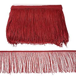 Темно-Красный Полиэстеровые кисточки, аксессуары для одежды, темно-красный, 150~152 мм