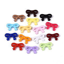 (52) Непрозрачная лаванда Непрозрачные акриловые бусины, бантом, разноцветные, 19~19.5x33x9.5 мм, отверстие : 2 мм, Около 263 шт / 500 г
