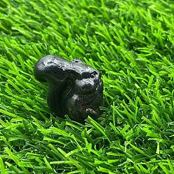 Plum Blossom Jasper Натуральная яшма из цветущей сливы, резная статуя белки, украшение для дома, Статуэтки по фен-шуй для украшения домашнего офиса, 30 мм