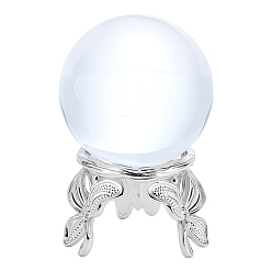 Платина Подставка из цинкового сплава с кристаллической сферой, держатель дисплея, бабочка, платина, 37 мм, внутренний диаметр: 38 мм
