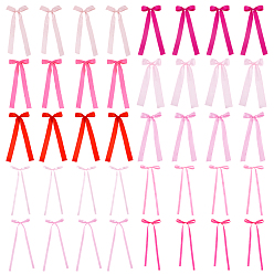 (52) Непрозрачная лаванда 40 шт. 10 стили полиэстер бант аксессуары для одежды, разноцветные, 250 мм, 4 шт / стиль