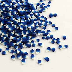 Royal Blue Handmade Polymer Clay Nail Art Decoration Accessories, Royal Blue, 3~5x2~3x1~2mm