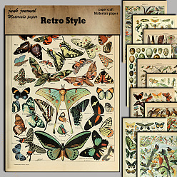 (52) Непрозрачная лаванда 10бумага для альбомов с насекомыми, Коллаж творческий журнал украшения фоновые листы, разноцветные, 140x200 мм, 10 шт / комплект
