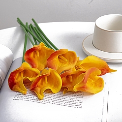 Оранжевый Пластиковая имитация каллы лилии, для украшения свадебного стола в гостиной, оранжевые, 340 мм