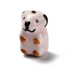 Медведь Фарфоровые бусины ручной работы, животное, медведь, 18.5x11.5x11 мм, отверстие : 1.8 мм