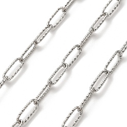 Нержавеющая Сталь Цвет 304 цепи из нержавеющей стали, пайки, текстура, цвет нержавеющей стали, 12x4x1 мм
